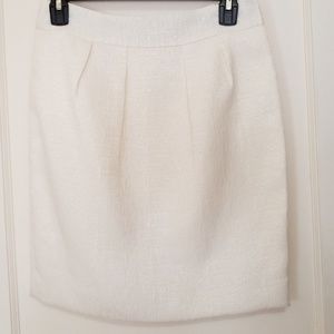 NEW Banana Republic Embossed Skirt - Cream, Sz 2P
